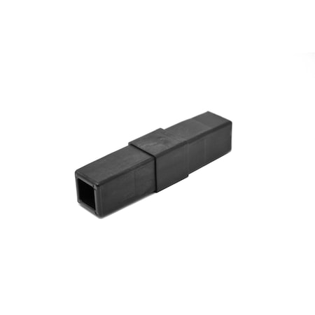 Eztube 2-Way Black Straight Coupler Connector  Hammer Fit 200-302 BK-HF 200-302 BK-HF